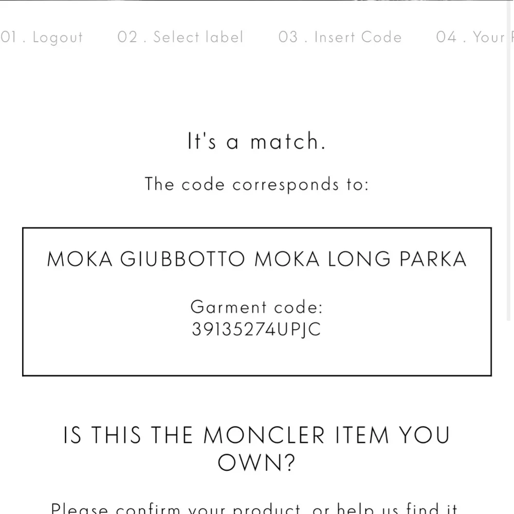 Moncler White Moka Guibbotto Down/Puffer coat NWT - Picture 3 of 7